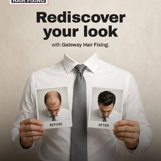 Hair loss doesn't define you. With Gateway Hair Fixing's natural-looking, non-surgical hair replacem