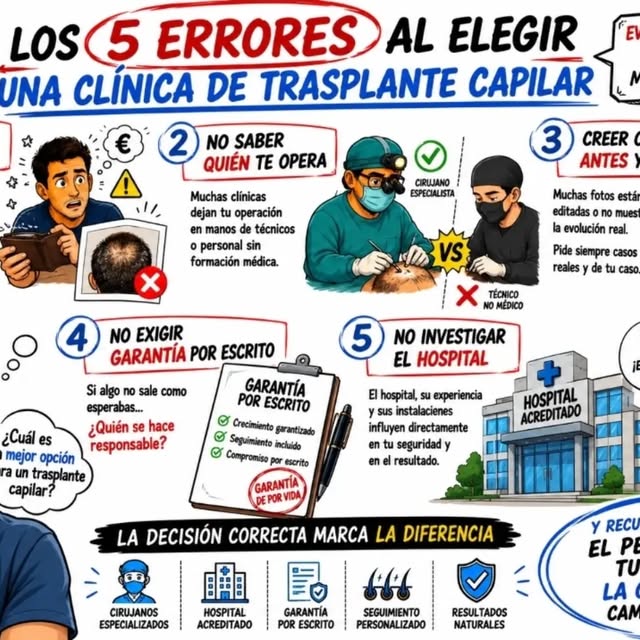 ¿Estás pensando en hacerte un trasplante capilar?

Antes de elegir una clínica, dedica 2 minutos a l