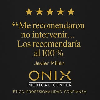 ✨ En Onix Medical Center creemos que la verdadera profesionalidad está en recomendar lo que realment