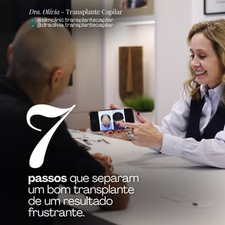 Transplante capilar não é um procedimento simples. 
Por trás de cada resultado existe um processo té