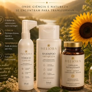 A Heliora nasceu da união entre ciência e natureza. Cada fórmula faz parte de um protocolo pensado p