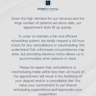 We are very fortunate to have so many new patients scheduling with us, as well as returning patients