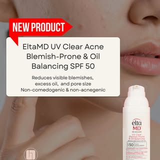 Acne-prone skin? We’ve got your SPF ☀️

EltaMD UV Clear Acne Blemish-Prone & Oil Balancing SPF 50 is