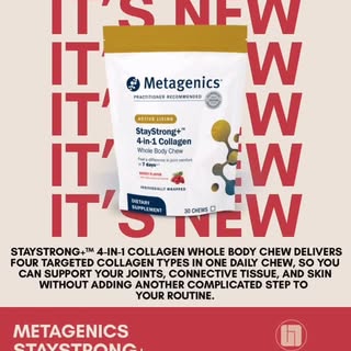 ✨ Beauty starts from within! ✨

Support healthy hair, skin, nails, and joints with the NEW Metagenic