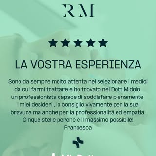 Ogni risposta positiva ci riempie di soddisfazione e ci motiva a continuare a offrire trattamenti de