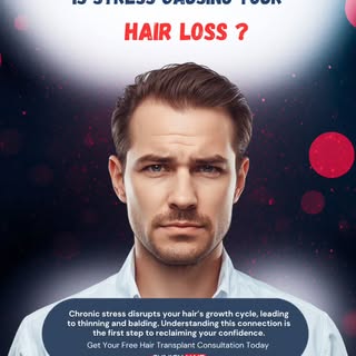 Is stress taking a toll on your hairline? 📉

​While we can't eliminate daily stress, we can help yo
