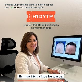 ¡Haz realidad tu cambio de imagen hoy con nuestras facilidades de pago! 💳✨
En Hair in 1 Day, sabemo