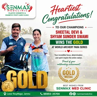 🥇 Golden Glory for India! 🇮🇳🏹

A moment of immense pride as Sheetal Devi & Shyam Sunder Swami cl