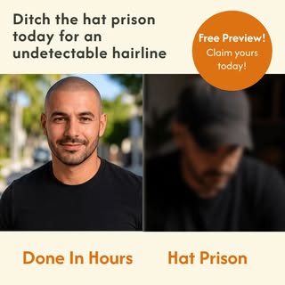 Owning 14 identical hats because you are too afraid of what is happening underneath is a wild way to