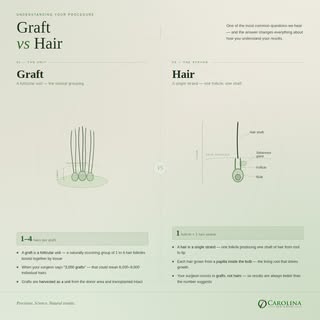 3,000 grafts doesn't mean 3,000 hairs. 👀

It could mean 6,000. Or 9,000. Because a graft is a natur