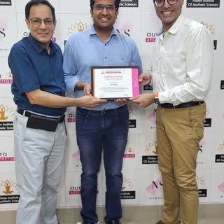 Grateful to have completed a comprehensive aesthetic course in Ludhiana under the exceptional guidan