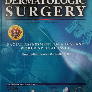 Honored to be an author in this months @dermsurgeryjournal special edition on treating diverse patie