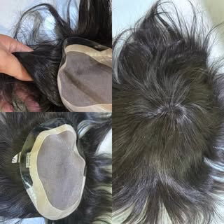 Mono filament with 100% human hair#hairwigs #hairpatchdelhi