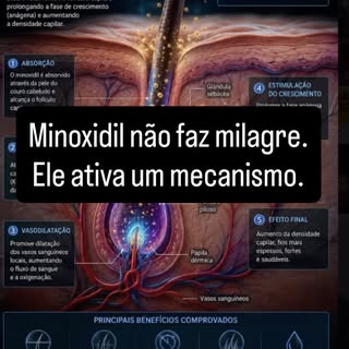 Você não precisa adivinhar… a ciência já explicou.

O minoxidil não é apenas um “estimulante de cres