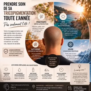 ✨ Prendre soin de sa tricopigmentation, ce n’est pas seulement en été.

Le soleil, le froid, le vent