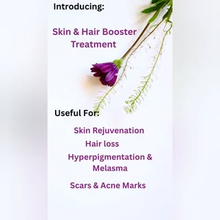 Skin & Hair Booster 🌷 

#radermclinic #skinandhairbooster #mumbaidermatologist
