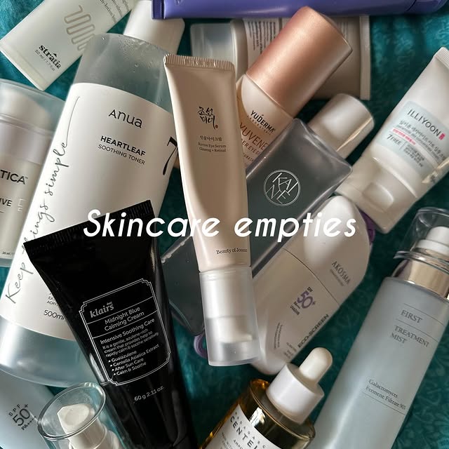 Rating some of my ‘not so recent ‘ empties! 
Yes; I have a lot more. 

1. @indewild hair growth seru
