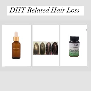 DHT Related Hair Loss 
Is caused by Genetic Predisposition when DHT binds to hair follicle hormone r