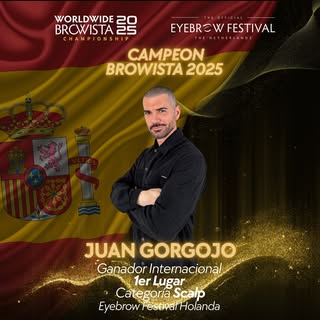 🏆 ¡Juan Gorgojo conquista el 1er lugar en la categoría Scalp en el Eyebrow Festival Rotterdam 2025!