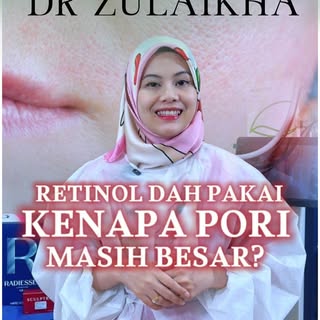 Dah pakai retinol berbulan-bulan, tapi pori masih nampak besar?

Tidak semua pori besar boleh disele