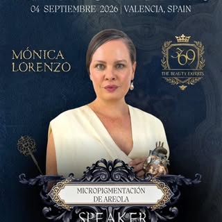 Es un placer enorme presentar a nuestra speaker del “369 STAGE” @areola_micropigmentacion @monicalor