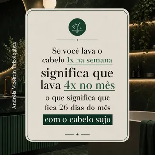 Lavar o cabelo apenas 1x na semana é um risco para a sua saúde capilar. O acúmulo de resíduos e oleo