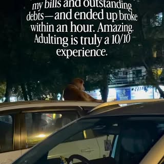 Adulting is amazing 

#corporatelife #salary #debts #wipeoff #dogeshbhai✨️