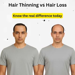 Hair thinning and hair loss are not the same.
Know the difference and take the right step for your h