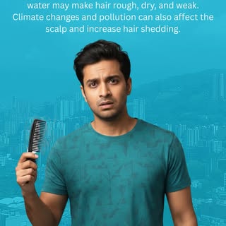 New city, new lifestyle… but why is your hair falling more than before? 👀
Changes in water, weather