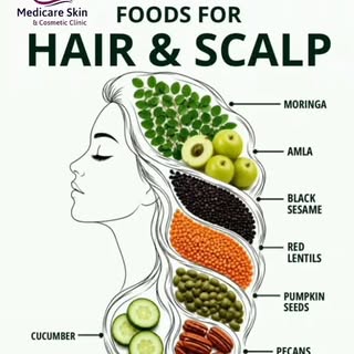 Healthy hair starts on your plate!

 Nourish your scalp with protein, iron, zinc, omega-3 fatty acid