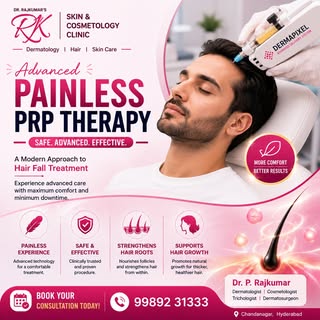 ✨ Advanced Painless PRP Therapy for Hair Fall

Looking for a more comfortable approach to hair fall 