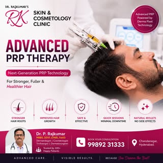 **✨ Advanced PRP Therapy for Stronger, Healthier Hair! ✨**

Experience the next generation of hair r