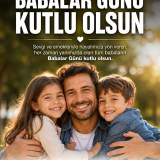 Hayatımıza sevgileri, emekleri ve fedakârlıklarıyla yön veren; her koşulda yanımızda olan tüm babala