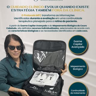 O cuidado capilar não termina quando o paciente deixa a clínica. Ele precisa continuar onde a rotina