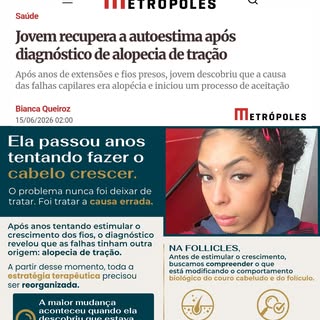 Durante muito tempo, ela acreditou que precisava apenas de mais um tratamento para fazer o cabelo cr