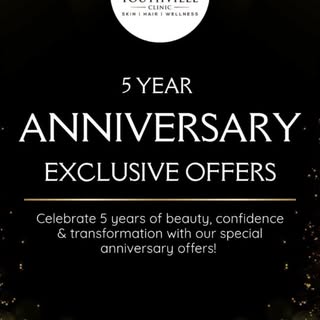 🎉 CELEBRATING 5 YEARS OF BEAUTY, CONFIDENCE & TRANSFORMATION! ✨

📅 Anniversary Offers Valid From 1