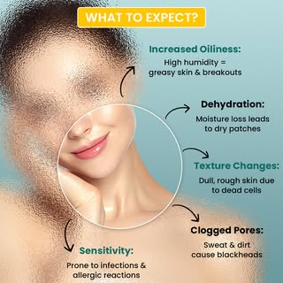 Monsoon weather can bring unexpected changes to your skin. 🌧️ From excess oil and clogged pores to 
