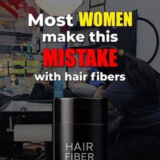 Hair fibers can be a fix but they’re still temporary. 

If you’re tired of worrying about rain, swea