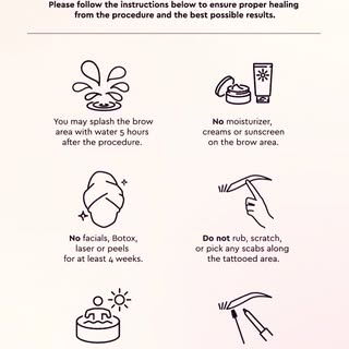 Instruction for Brow AfterCare. 

#ombrebrows #microshading #dmv #pmuartist #tattooartist #alexandri