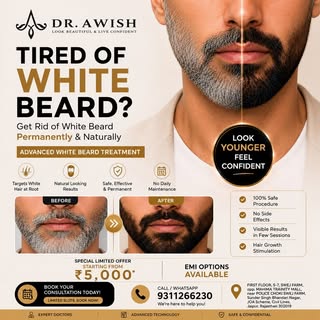 ✨ Tired of White Beard? It’s Time to Look Younger Again. 🧔✨
Stop relying on beard dyes that fade ev
