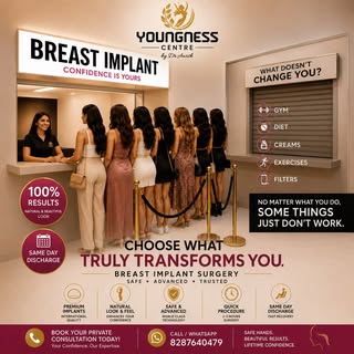 ✨ Confidence is about feeling comfortable in your own body.
At Youngness Centre by Dr. Awish, Breast
