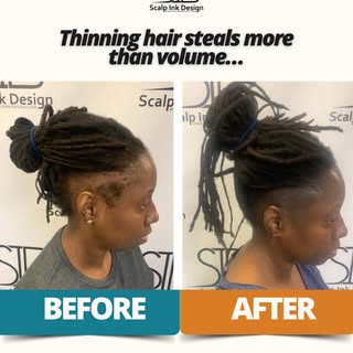 From visible scalp to visible confidence.

Hair thinning does not mean you have to hide.

This clien