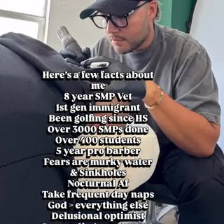 Here’s a few facts about me 
8 year SMP Vet
1st gen immigrant
Been golfing since HS
Over 3000 SMPs d