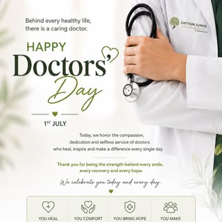 Happy Doctors' Day! 

Today, we celebrate the dedication, compassion, and unwavering commitment of e