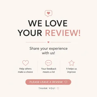We'd love your review!
欢迎留下您的评价！
ぜひレビューをお聞かせください！