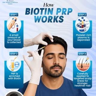 Discover how Biotin PRP Therapy works to support healthier, stronger hair growth. From blood collect