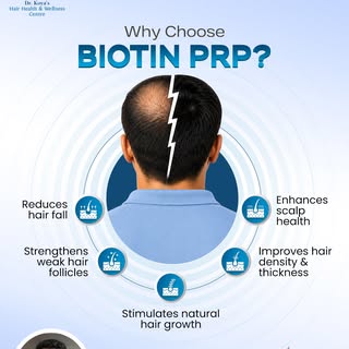 Hair fall holding you back? It’s time to give your hair the right support. 💙
Biotin PRP Therapy hel