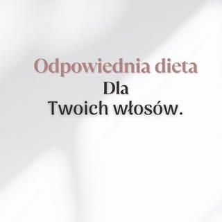 🥗 To, co jesz, widać na Twoich włosach.

Najdroższe kosmetyki nie zrekompensują niedoborów składnik