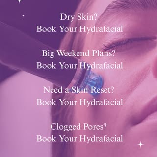 ✨ Glow starts with good skin care.

From dry skin to clogged pores, a Hydrafacial is your perfect sk