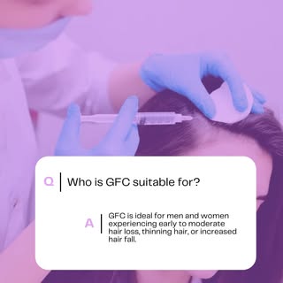 ✨ Hair fall stopping your confidence?

GFC (Growth Factor Concentrate) treatment boosts natural hair